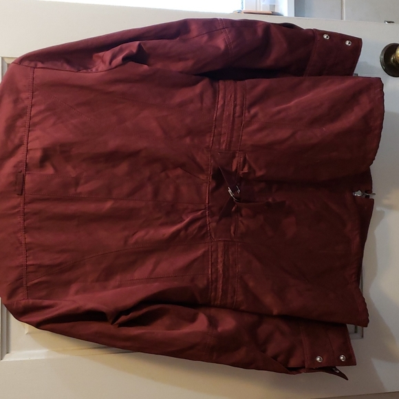 White House Black Market Maroon Jacket - Picture 3 of 3